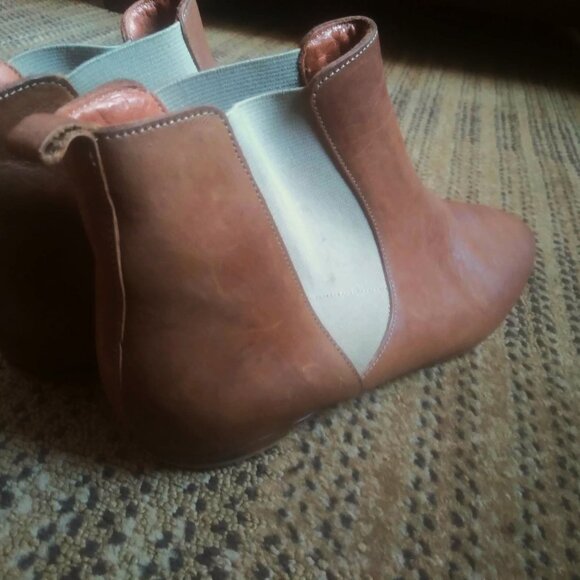 Isabel Marant Brown Leather Western Vibe Chelsea Boots Size EU 40 / US 9.5 - Picture 5 of 16